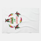 Linge De Cuisine Doux mais épicé, Piments chauds (Horizontal)