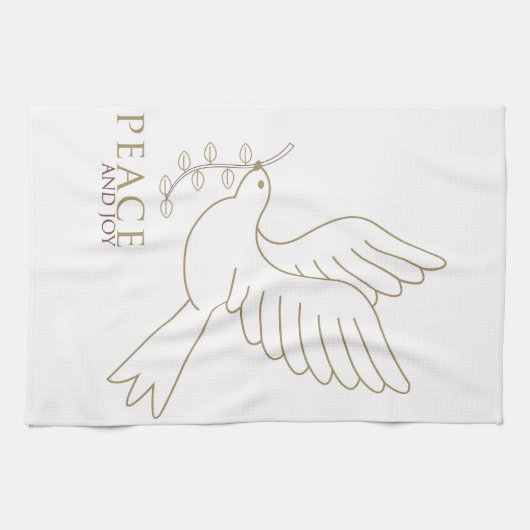 Linge De Cuisine Dove de paix (Horizontal)