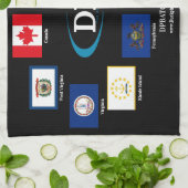 Linge De Cuisine DPBA Tour Flags Towne (Plié)