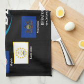 Linge De Cuisine DPBA Tour Flags Towne (Quart Plié)