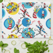Linge De Cuisine Dr Seuss | Caractères avec Motif de crayons (Plié)