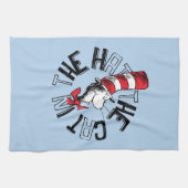 Linge De Cuisine Dr Seuss | Chat dans l'art rond Casquette (Horizontal)