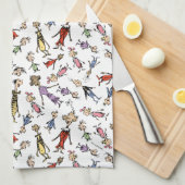 Linge De Cuisine Dr. Seuss Whoville Characters Festive Pattern (Quart Plié)