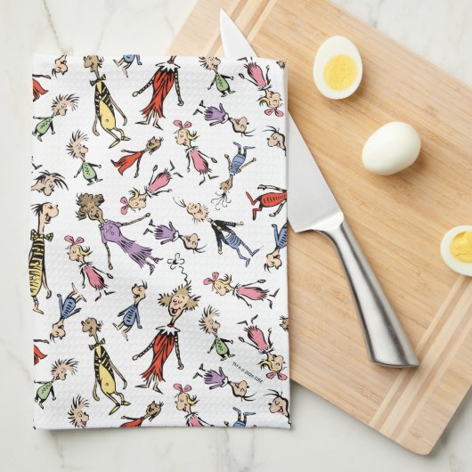 Linge De Cuisine Dr. Seuss Whoville Characters Festive Pattern (Quart Plié)