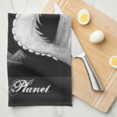 Linge De Cuisine Dragon à la peinture de nuit (Quart Plié)