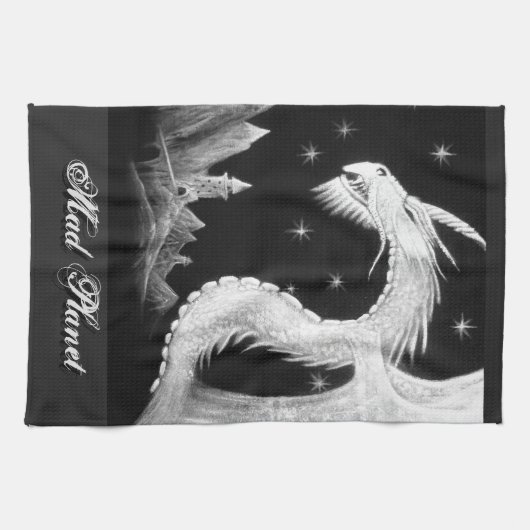 Linge De Cuisine Dragon à la peinture de nuit (Horizontal)