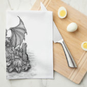 Linge De Cuisine Dragon avec Zombie (Quart Plié)