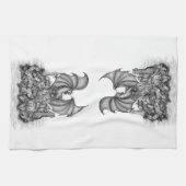 Linge De Cuisine Dragon avec Zombie (Horizontal)