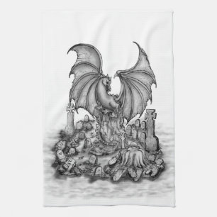 Linge De Cuisine Dragon avec Zombie