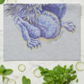 Linge De Cuisine Dragon bleu (Plié)