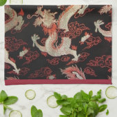 Linge De Cuisine Dragon chinois (Plié)
