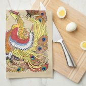 Linge De Cuisine Dragon chinois et phoenix (Quart Plié)