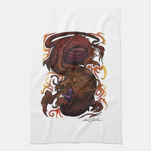 Linge De Cuisine Dragon (conception de signature) (Vertical)