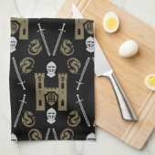 Linge De Cuisine Dragon de Chevalier médiéval anglais (Quart Plié)