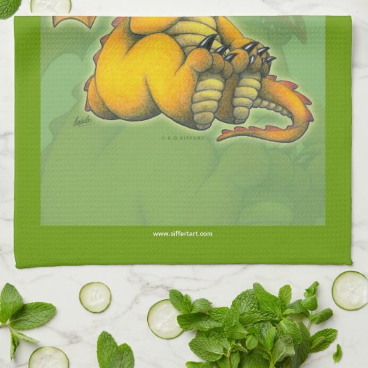 Linge De Cuisine Dragon de Chibi (Plié)