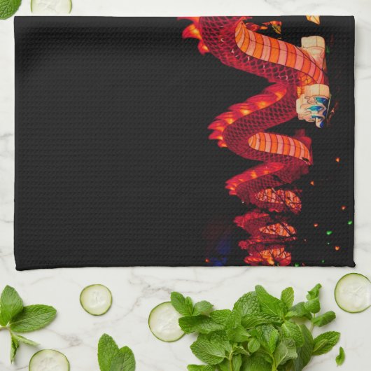 Linge De Cuisine Dragon de défilé chinois (Plié)