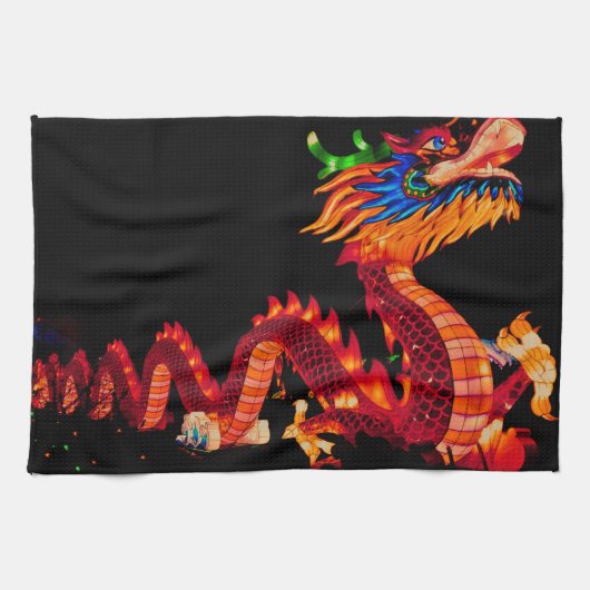 Linge De Cuisine Dragon de défilé chinois (Horizontal)