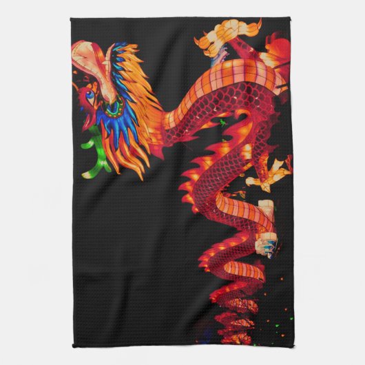 Linge De Cuisine Dragon de défilé chinois (Vertical)