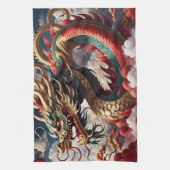 Linge De Cuisine Dragon de Nouvel An Chinois 2024 KitchT04 (Vertical)