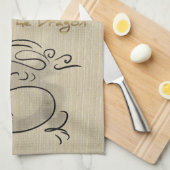 Linge De Cuisine Dragon de Nouvel An Chinois Peinture originale Zod (Quart Plié)