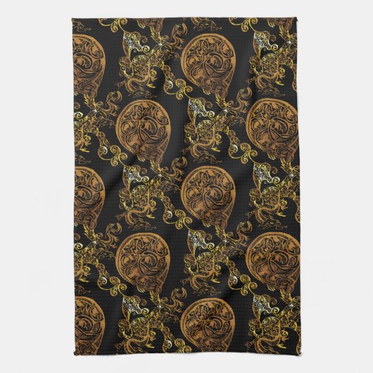 Linge De Cuisine Dragon d'or (Vertical)