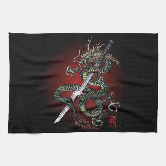 Linge De Cuisine Dragon katana3 (Horizontal)