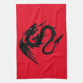 Linge De Cuisine Dragon noir (Vertical)