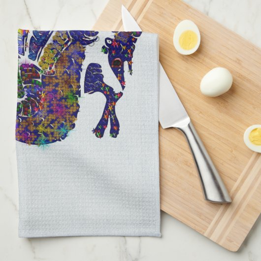 Linge De Cuisine Dragon orné de bijoux (Quart Plié)