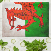 Linge De Cuisine Dragon rouge (Plié)