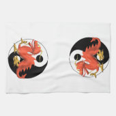 Linge De Cuisine Dragon rouge de Yin-yang (Horizontal)