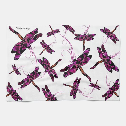 Linge De Cuisine Dragonflies (Horizontal)