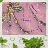 Linge De Cuisine Dragonflies rose Fizz (Plié)