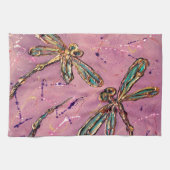 Linge De Cuisine Dragonflies rose Fizz (Horizontal)
