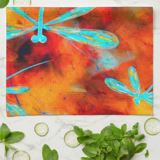 Linge De Cuisine Dragonfly Desert Flit (Plié)