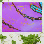 Linge De Cuisine Dragonfly Flit Electrique rose (Plié)