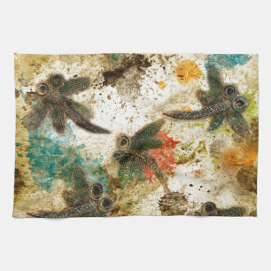 Linge De Cuisine Dragonfly Flit Rustic Splash