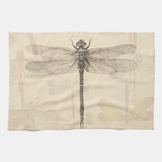 Linge De Cuisine Dragonfly Vintage Antique Classic Nature (Horizontal)
