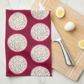 Linge De Cuisine Dragonfruit/tranches stylisées de fruit fruit de (Quart Plié)