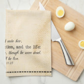 Linge De Cuisine Drapé de toile de résurrection (Quart Plié)