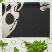 Linge De Cuisine Drapeau 16" de tissu de pirate de jolly roger x (Plié)