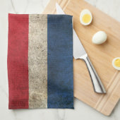 Linge De Cuisine Drapeau affligé par cru du Costa Rica (Quart Plié)
