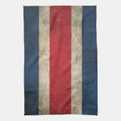 Linge De Cuisine Drapeau affligé par cru du Costa Rica (Vertical)