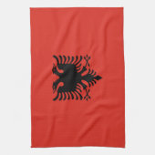 Linge De Cuisine Drapeau albanais (Vertical)