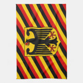 Linge De Cuisine Drapeau allemand et armoiries, supporters de Deuts (Vertical)