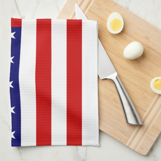 Linge De Cuisine Drapeau américain (Quart Plié)
