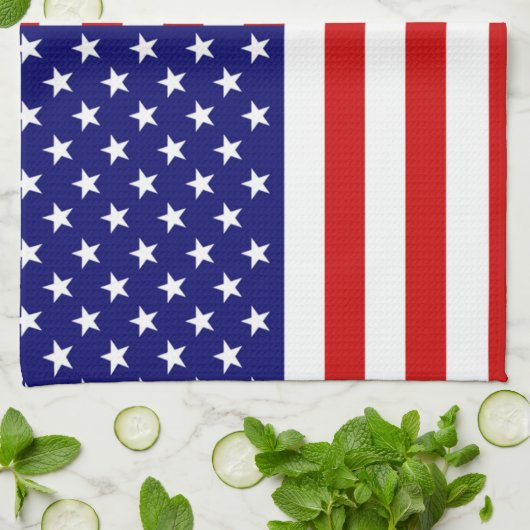 Linge De Cuisine Drapeau américain (Plié)