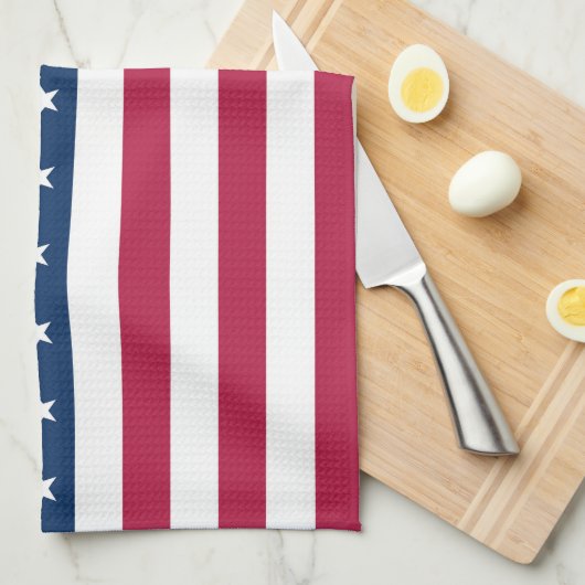 Linge De Cuisine Drapeau américain (Quart Plié)