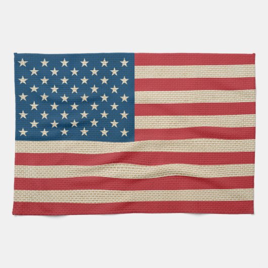 Linge De Cuisine Drapeau américain (Horizontal)