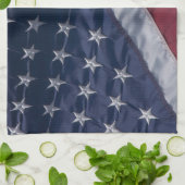 Linge De Cuisine Drapeau américain. (Plié)