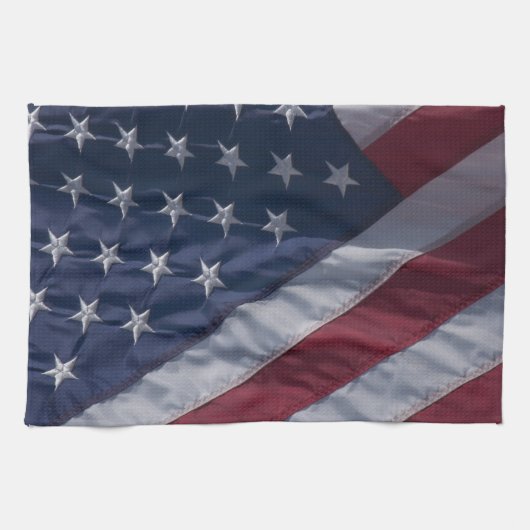 Linge De Cuisine Drapeau américain. (Horizontal)